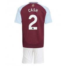 Aston Villa Matty Cash #2 Hjemmedraktsett Barn 2024-25 Kortermet (+ korte bukser)